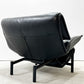 カッシーナイクスシー Cassina ixc. ヴェランダ VERANDA 1pソファ ローバック ハイバック オットマン ブラックレザー 本革 ヴィコ・マジストレッティ イタリア モダン ●
