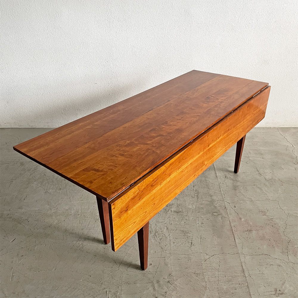 ハーデンファニチャー Harden Furniture チェリー無垢材 バタフライテーブル ダイニングテーブル D46.5/72.5/98.5cm 伸長式 USビンテージ 〓