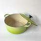 ルクルーゼ LE CREUSET ココットロンド 両手鍋 フルーツグリーン 22cm 鋳物 フランス ★