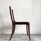 P.Jeppesen レッドブルーチェア Red blue chair ダイニングチェア マホガニー材 ビニールレザー 合成皮革 オーレヴァンシャー Ole Wanscher 北欧ビンテージ ■