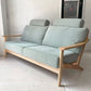 イバタインテリア Ibata interior メープルリッチ Maple Rich 3シーターソファ W178cm ヘッドレスト×2 飛騨家具 参考定価約43万円 ★