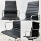 ハーマンミラー Herman Miller アルミナムグループ エグゼクティブチェア ハイバック レザーシート 本革 ブラック 5本脚 C&Rイームズ ミッドセンチュリー ●
