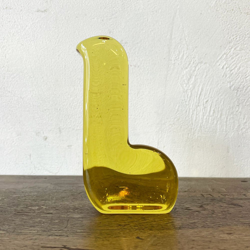 イッタラ iittala ミナペルホネン mina perhonen ガラスバード レモン イエロー 皆川明 オブジェ ペーパーウェイト フィンランド 北欧雑貨 箱付 ★