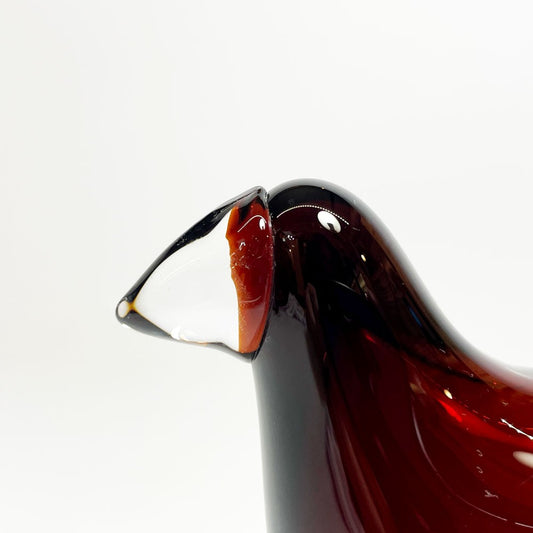 イッタラ iittala イッタラバード シエッポ Sieppo ブラウン × クリア 2015年 131/1000 箱&テキスタイル付 オイバ・トイッカ SCOPE別注 ★