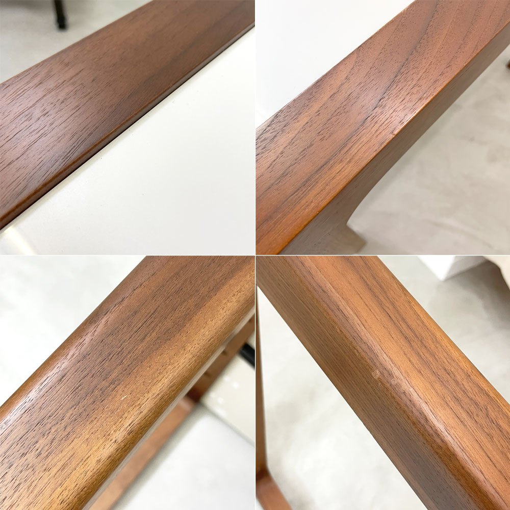 ベラコンテ bellacontte ブリッジ ダイニングテーブル W140cm DHラミネートｘウォールナット モダンデザイン ●