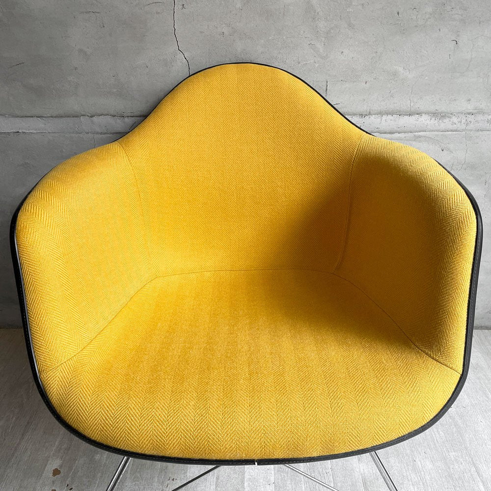 ハーマンミラー Herman Miller アームシェルチェア モダンファニチャーセールス FRP アプホルスター キャッツクレイドル イームズ ビンテージ ファブリック張り替え済み ♪