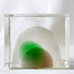 イッタラ iittala ミニキューブ Cube WHITE & GREEN オイバ・トイッカ ビンテージ 希少 ◇