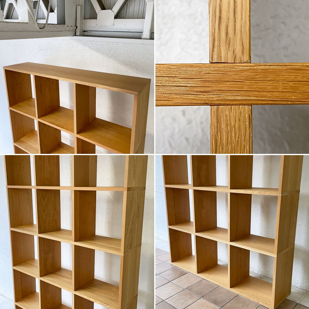 無印良品 MUJI スタッキングシェルフ 3列5段 オーク材 オープンシェルフ ナチュラルモダン 定価49,900円 ◇