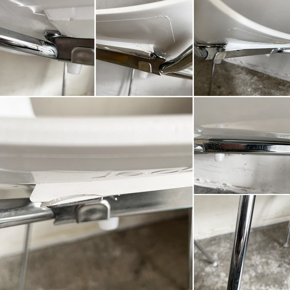 アルペール arper カティファ46 Catifa46 スタッキングチェア ダイニングチェア ホワイト 2脚セット モダンデザイン 定価¥85,800- B ■