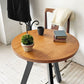 かなでもの KANADEMONO ザ・カフェテーブル THE CAFE TABLE Black Steel 3pin ラウンド ラバーウッド天板 スチール Φ60cm ★