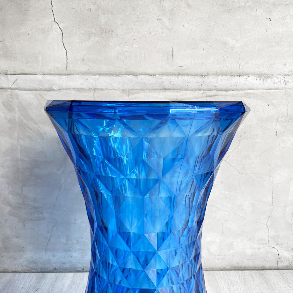 カルテル Kartell ストーン STONE スツール ブルー サイドテーブル ポリカーボネート マルセル・ワンダース イタリア 定価￥47,700- 廃番カラー♪