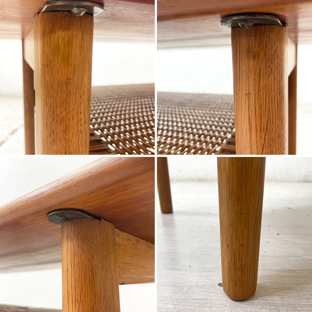 アンドレアスタック Andreas Tuck AT10 チーク材×オーク材 コーヒーテーブル ローテーブル ハンス J.ウェグナー Hans J. Wegner デンマークビンテージ 北欧 ●