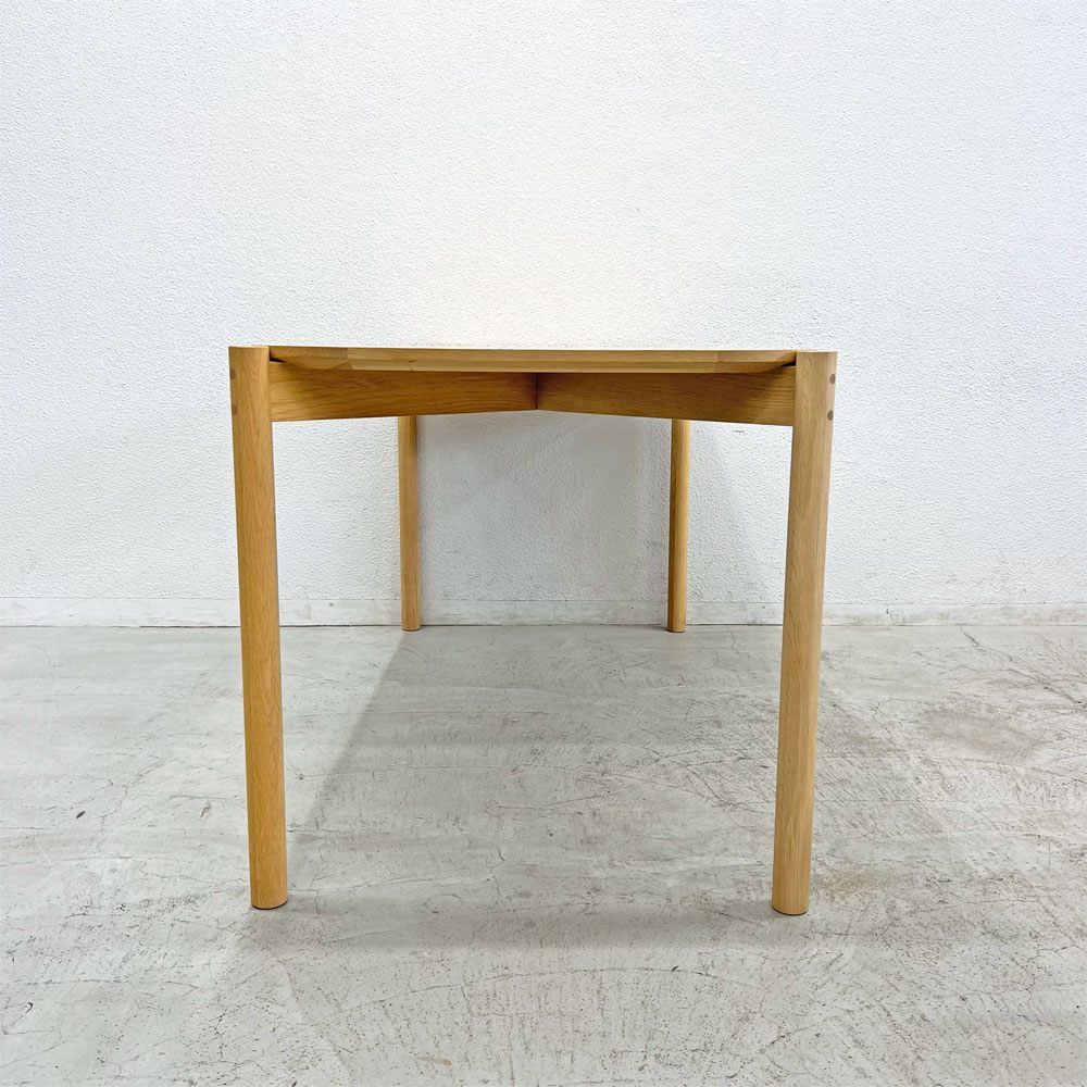 カリモクニュースタンダード Karimoku キャストール ダイニングテーブル CASTOR TABLE 150 国産ナラ材 ピュアオークカラー 定価145,200円 〓