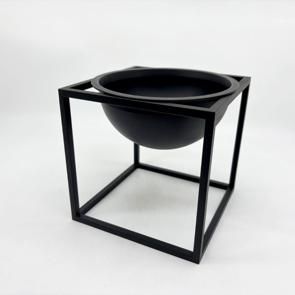 オドーコペンハーゲン Audo Copenhagen クブス Kubus ボウル スモール 14×14cm ブラック フラワーポット 小物入れ ●
