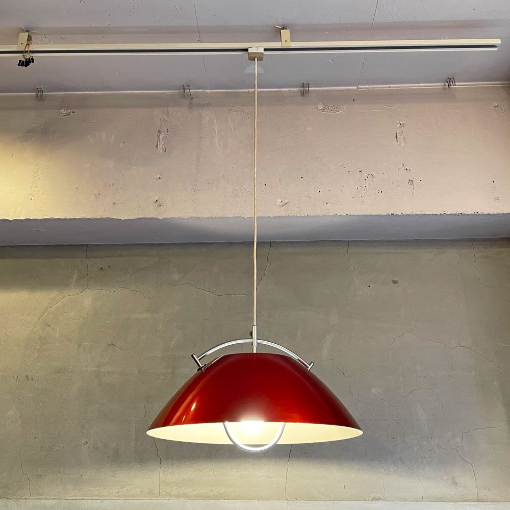 ルイスポールセン Louis Poulsen ザ・ペンダント THE PENDANT レッドカラー ウェグナーデザイン Hans j. Wegner デンマーク 北欧ビンテージ 希少 ♪