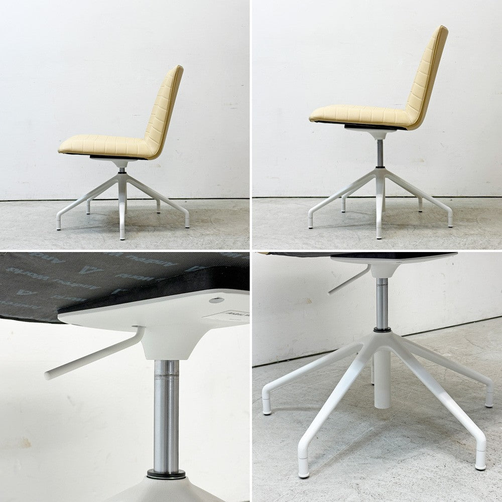 アンドリューワールド Andreu World フレックス エグゼクティブ Flex Executive ローバックチェア 回転式スターベース 本革 参考定価278,630円 ●