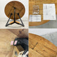 ジャーナルスタンダード ファニチャー JOURNAL STANDARD FURNITURE フェンディ FENDY ラウンドダイニングテーブル チーク古材 Φ100cm 〓