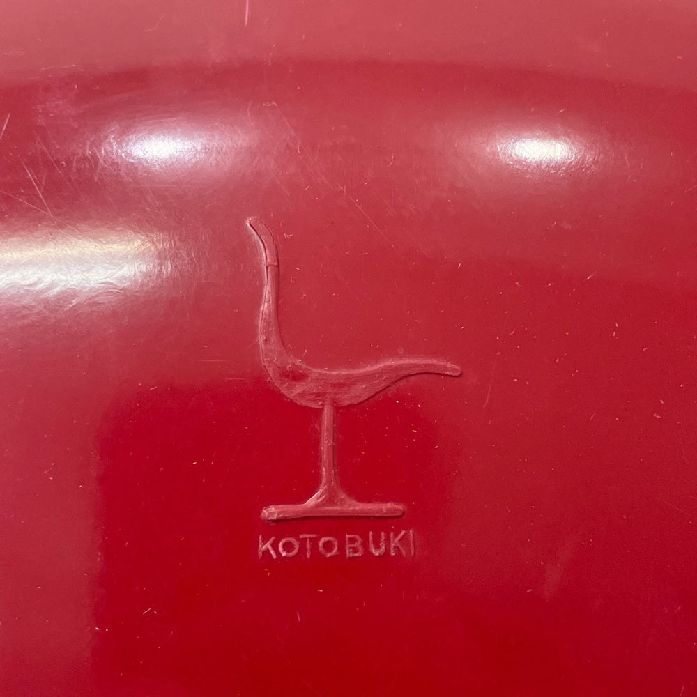 コトブキ KOTOBUKI 柳宗理 FRP サイドチェア レッドシェル グリーン×ホワイト ファブリック スタッキングベース ジャパニーズミッドセンチュリー ビンテージ Lowタイプ ●