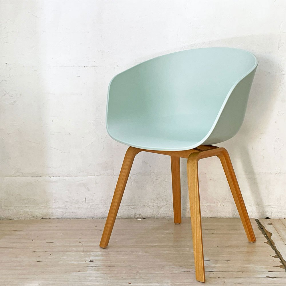 ヘイ HAY アバウト ア チェア ABOUT A CHAIR AAC22 アームチェア ダイニングチェア ダスティミント ヒー・ウェリング 北欧家具 ￥59,400- ★