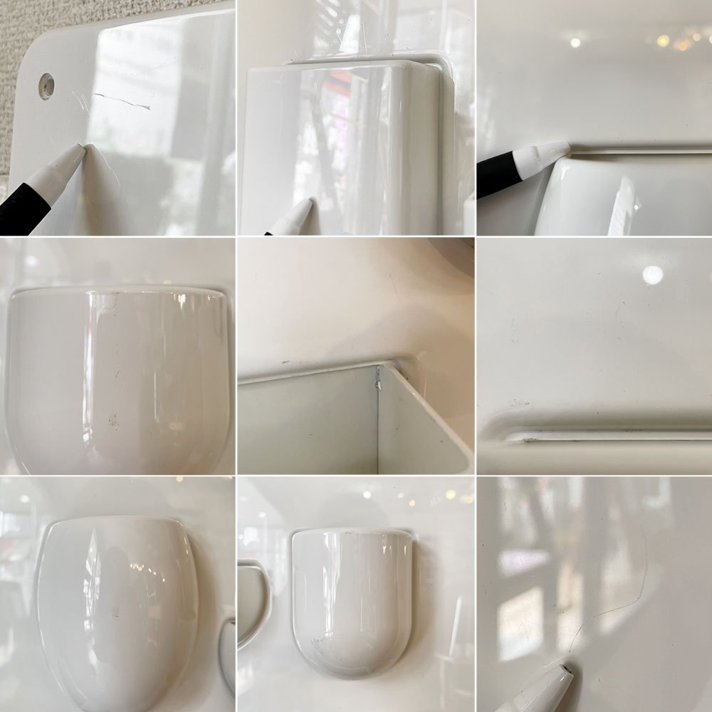 ヴィトラ Vitra ウーテンシロ1 Uten.Silo I ホワイト ウォールポケット 壁掛け収納 インゴ・マウラー & ドロシー・ベッカー 現行定価￥55,000- ◎
