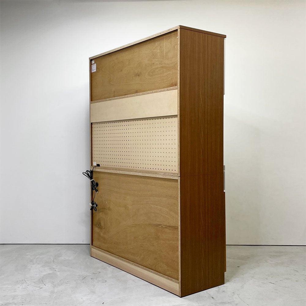 ウニコ unico ストラーダ STRADA キッチンボード カップボード 食器棚 オープンタイプ W120cm 廃番 ●