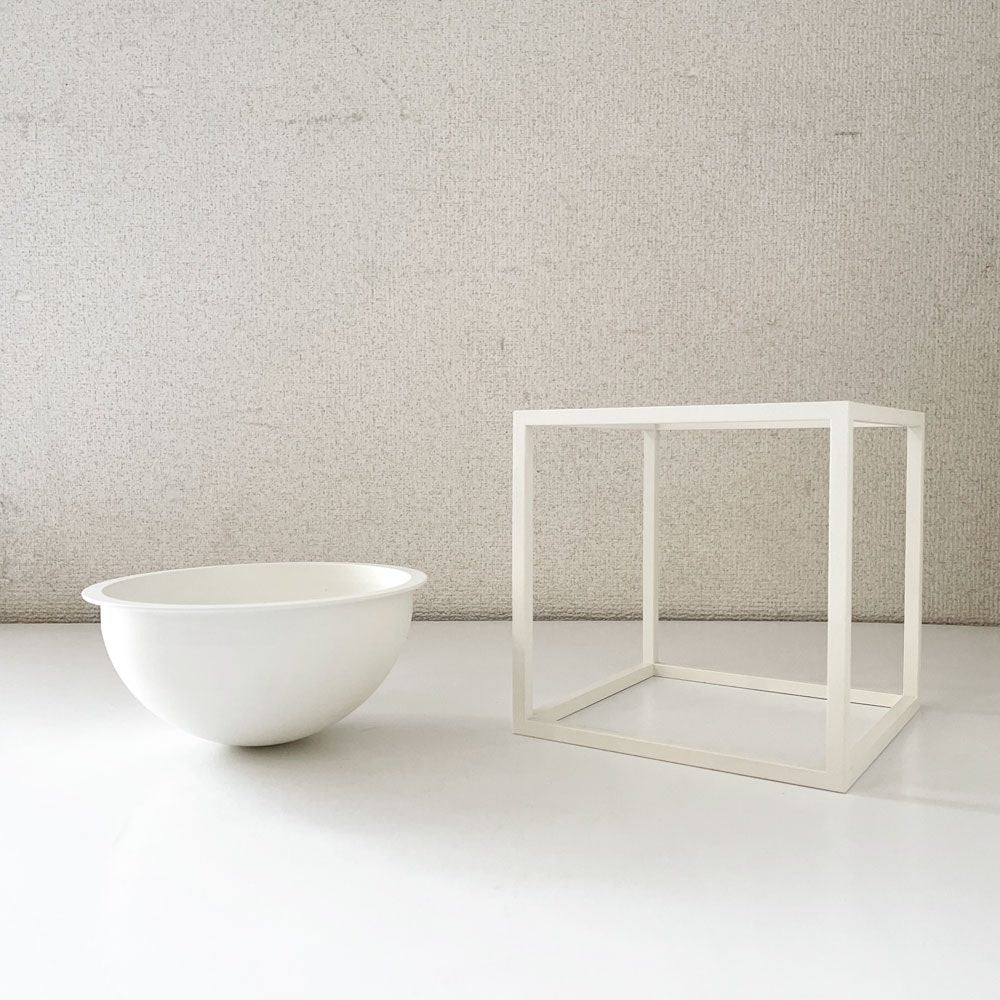 オドーコペンハーゲン Audo Copenhagen クブス Kubus ボウル スモール 14×14cm ホワイト フラワーポット 小物入れ 参考価格￥31,780- ◎