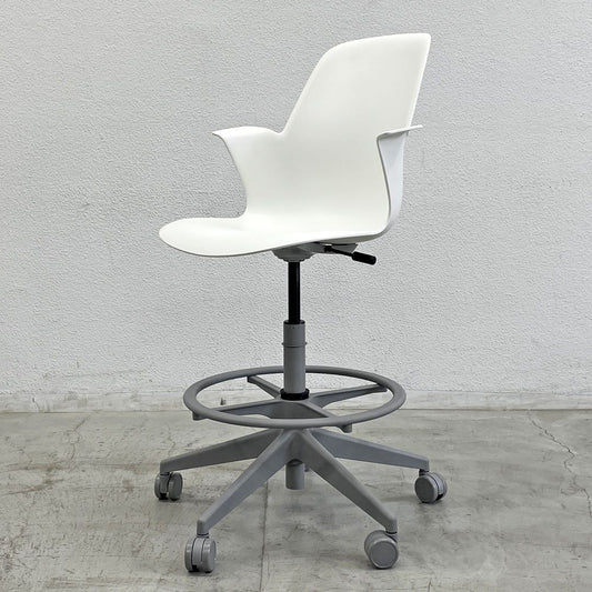 スチールケース Steelcase ノード ファイブスター スツール Node FIVE-STAR STOOL ハイスツール 製図チェア キャスター オフィス 定価約87,000円A 〓