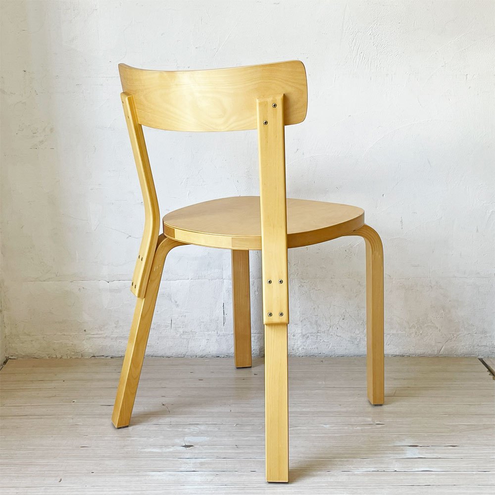 アルテック artek チェア69 Chair69 ダイニングチェア ナチュラルラッカー アルヴァ・アアルト Alva Aalto フィンランド 北欧家具 A ★