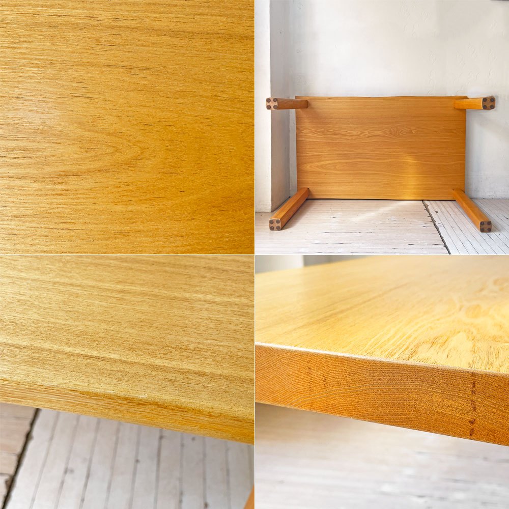 家具蔵 KAGURA ヴィンテージシリーズ VINTAGE ダイニングテーブル タモ無垢材 耳付き W150cm クラフト家具 国産家具 ナチュラル ★