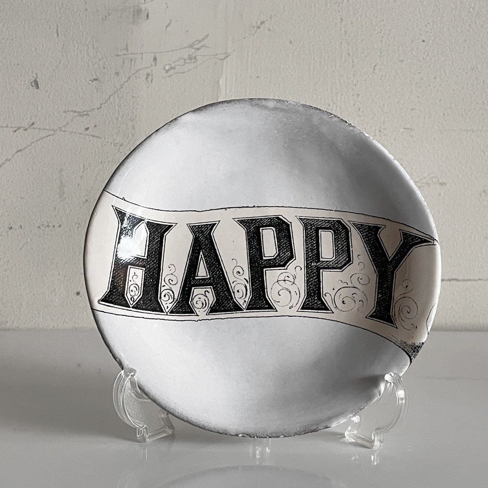 アスティエ・ド・ヴィラット ASTIER de VILLATTE ジョンデリアン JOHN DERIAN ハッピー Happy スモールプレート W14cm 陶器 フランス ■
