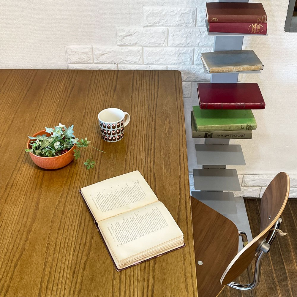 ジャーナルスタンダードファニチャー j.s.F パクストン PAXTON LD TABLE エルディーテーブル LDテーブル オーク材 ブラックスチール アジャスター付 定価¥44,000- ◎