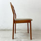 デューロン dyrlund ダイニングチェア チーク材 無垢材 ファブリック デンマーク ビンテージ B ●