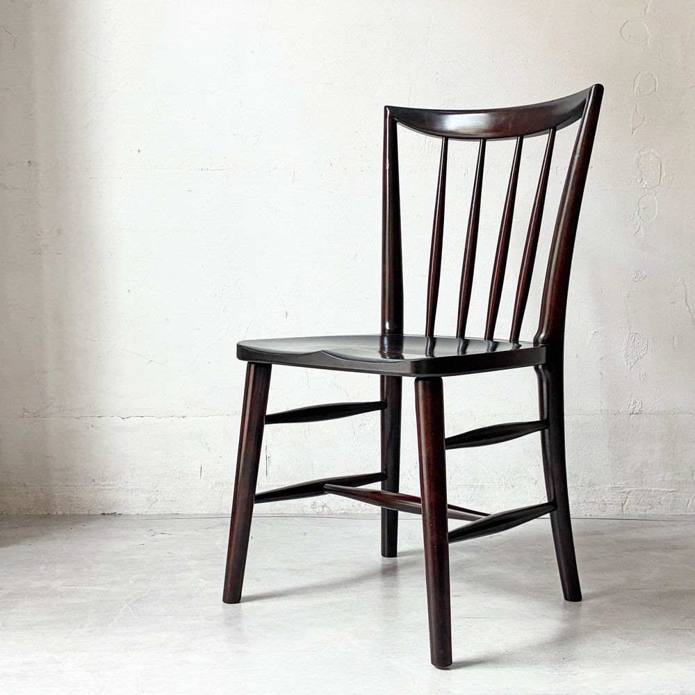 松本民芸家具 220F型 チェア Finnish style Chair ダイニングチェア ミズメザクラ材 民藝家具 和モダン 定価￥148,500- A ★