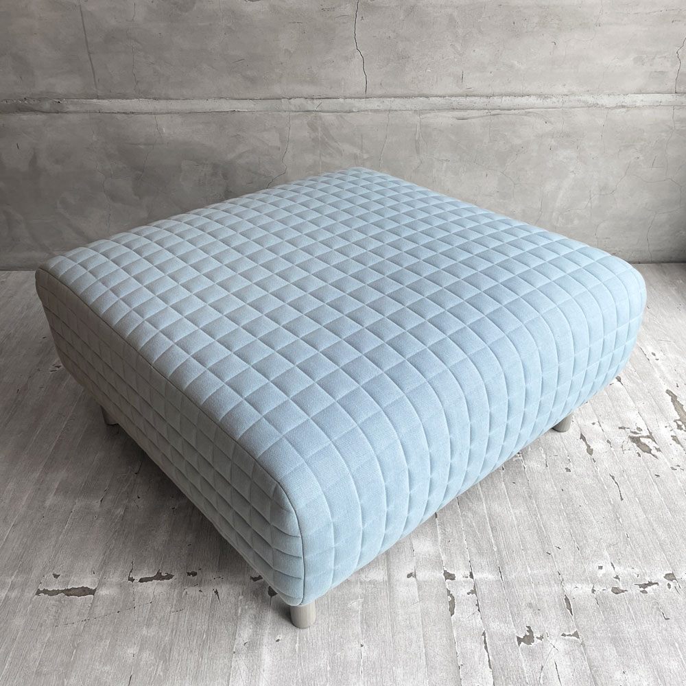 ハーマンミラー Herman Miller カラーフォーム ソファグループ ColourForm Sofa Group オットマン スツール スクエア マハラム生地 ライトブルー系 Scholten & Baijings ♪