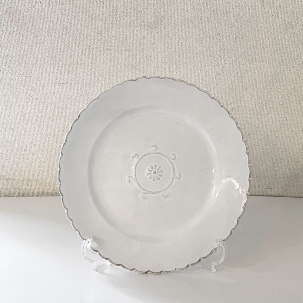 アスティエ・ド・ヴィラット ASTIER de VILLATTE パンセ Pensee ディナープレート 26.5cm フランス 定価￥17,600- B ◎