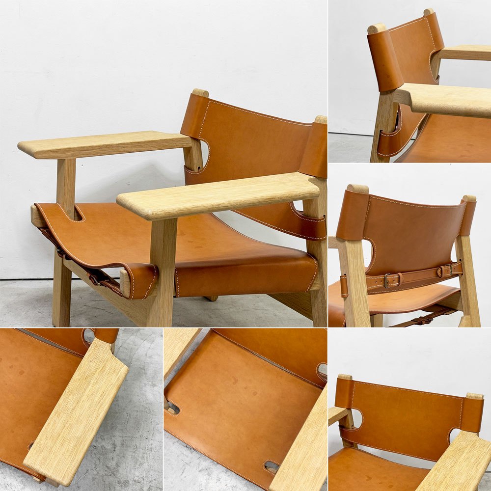 フレデリシア FREDERICIA スパニッシュチェア The Spanish Chair 2226 オーク材 ナチュラルレザー ボーエモーエンセン デンマーク 名作椅子 定価￥843,700- ●