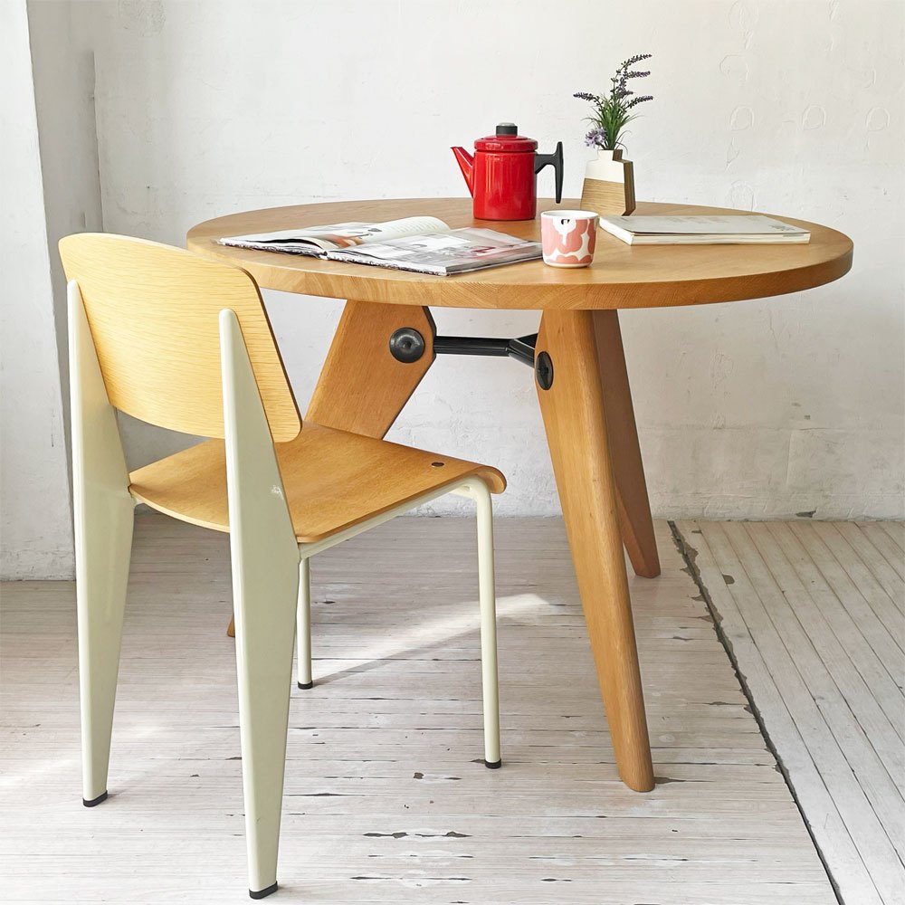 ヴィトラ vitra スタンダードチェア Standard chair ナチュラルオーク×ブランコロンブ ジャン・プルーヴェ Jean Prouve 名作椅子 定価￥138,600- ★