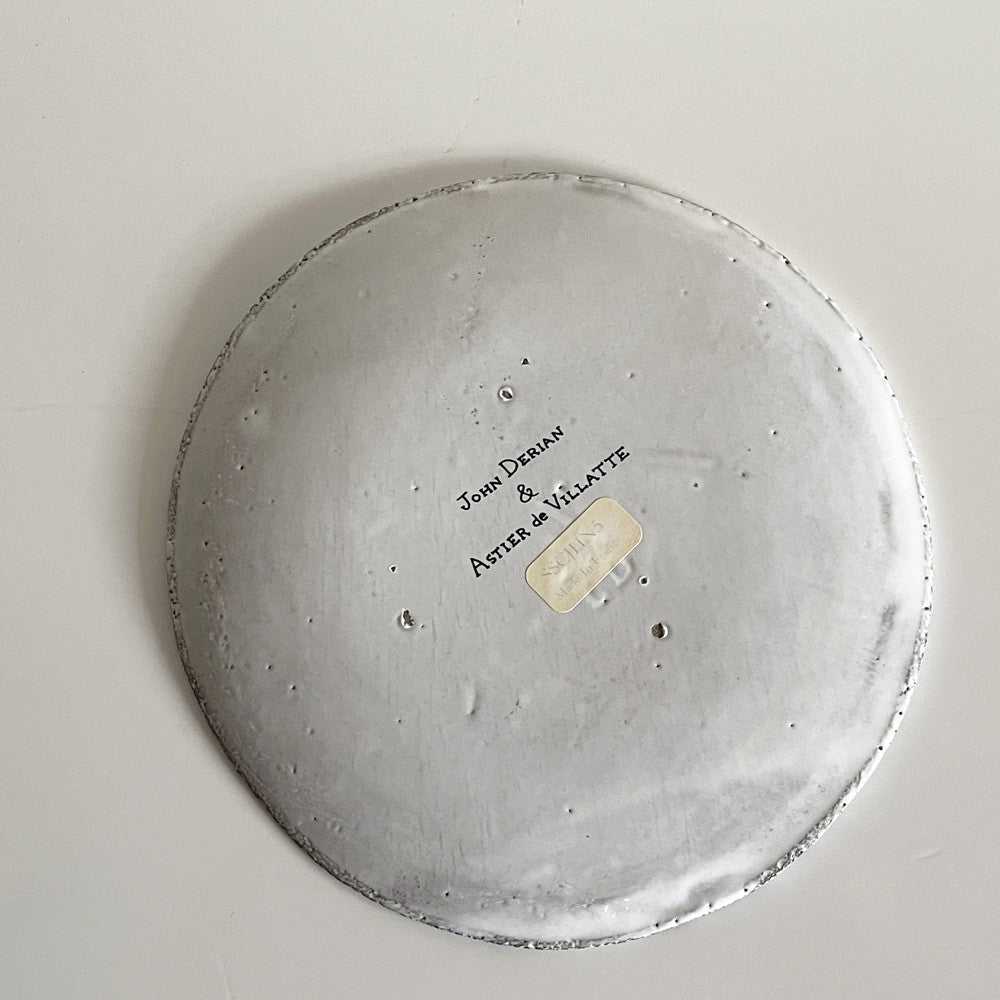 アスティエ・ド・ヴィラット ASTIER de VILLATTE ジョンデリアン JOHN DERIAN ラブ Love スモールプレート Φ16cm 陶器 フランス ■