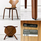 フリッツハンセン Fritz Hansen グランプリチェア GRAND PRIX CHAIR ウォールナット材 ウッドレッグ アルネ・ヤコブセン 北欧 デンマーク 美品 定価113,080円 ●