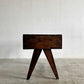 ピエールジャンヌレ Pierre Jeanneret スモールデスク スクールデスク W83cm チーク無垢材 Vレッグ チャンディーガル オリジナルビンテージ 希少 〓