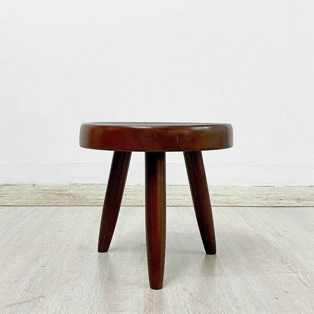 シャルロット・ペリアン Charlotte Perriand ベルジェスツール Berger Stool 無垢材 50's ビンテージ ●