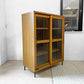 アデペシュ a.depeche カデル cadeal スライドガラス キャビネット ロー slide glass cabinet low オーク材 オイル仕上げ 定価¥79,200- ★