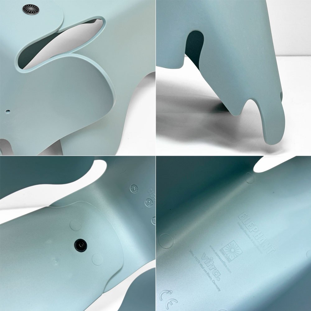 ヴィトラ Vitra イームズ エレファント スモール Eames Elephant Small オブジェ アイスブルー ポリプロピレン 店舗什器 未使用保管品 定価¥14,300- ●