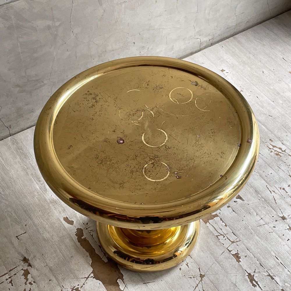 トムディクソン Tom Dixon スパンテーブル ショート ブラス SPUN TABLE SHORT BRASS 真鍮 サイドテーブル 定価￥341,000-♪