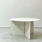 ヘイ HAY スリットテーブル SLIT TABLE XL ホワイト スチール サイドテーブル ローテーブル コーヒーテーブル ラウンド Φ65cm モダン デンマーク 北欧家具 ●