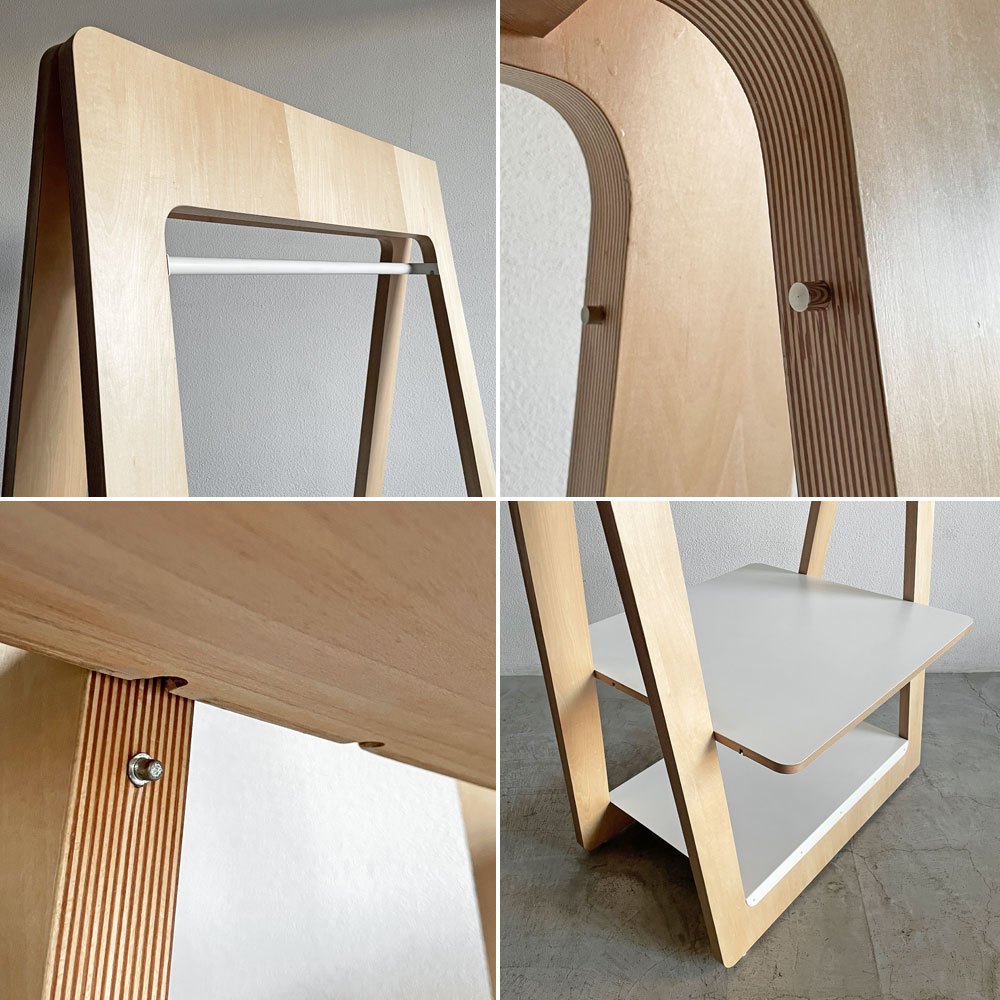 デッセンス dessence ハンガーラック 棚板付 収納棚 店舗什器 W120cm 山本和豊 オーダー家具 〓
