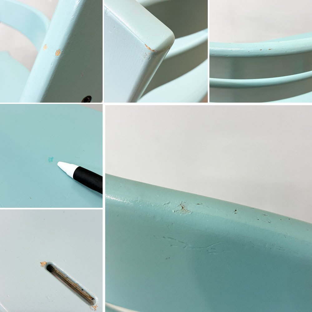 ストッケ STOKKE トリップトラップ TRIPP TRAPP ベビーチェア キッズチェア S/N6～ ノルウェー 北欧家具 アクアブルー ●