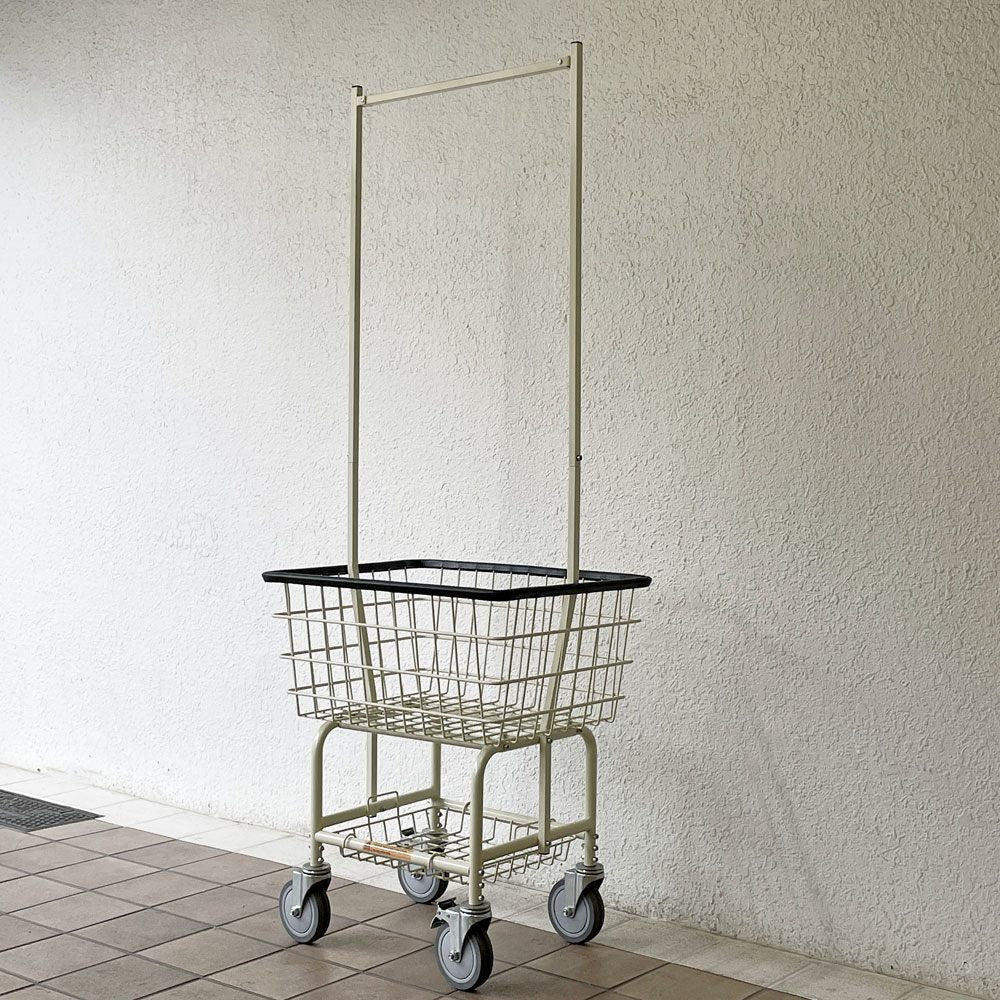 ダルトン DULTON ランドリー カート ウィズ ポール ラック LAUNDRY CART WITH POLE RACK インダストリアルデザイン 定価36,300円 ◇