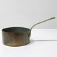 ビンテージ コッパー 片手鍋  vintage copper pan ソースパン 銅鍋 真鍮ハンドル 20cm フラワーベース フランス ブロカント  ●