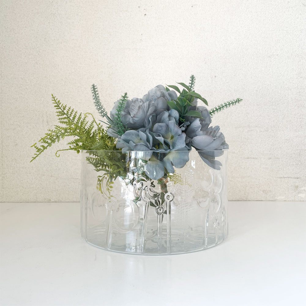 イッタラ iittala フローラ Flora ボウル クリア 25cm 特大 ヌータヤルヴィ スコープ別注 オイバ・トイッカ フィンランド 北欧雑貨 廃番 ◎